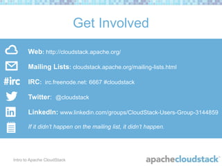 Introduction to Apache CloudStack by David Nalley | PPT