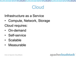 Introduction to Apache CloudStack by David Nalley | PPT