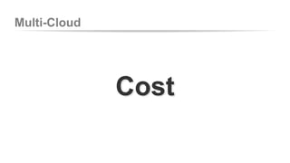 Multi-Cloud 
Cost 
 