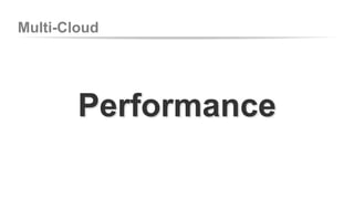 Multi-Cloud 
Performance 
 