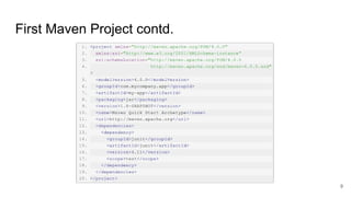 First Maven Project contd.
9
 