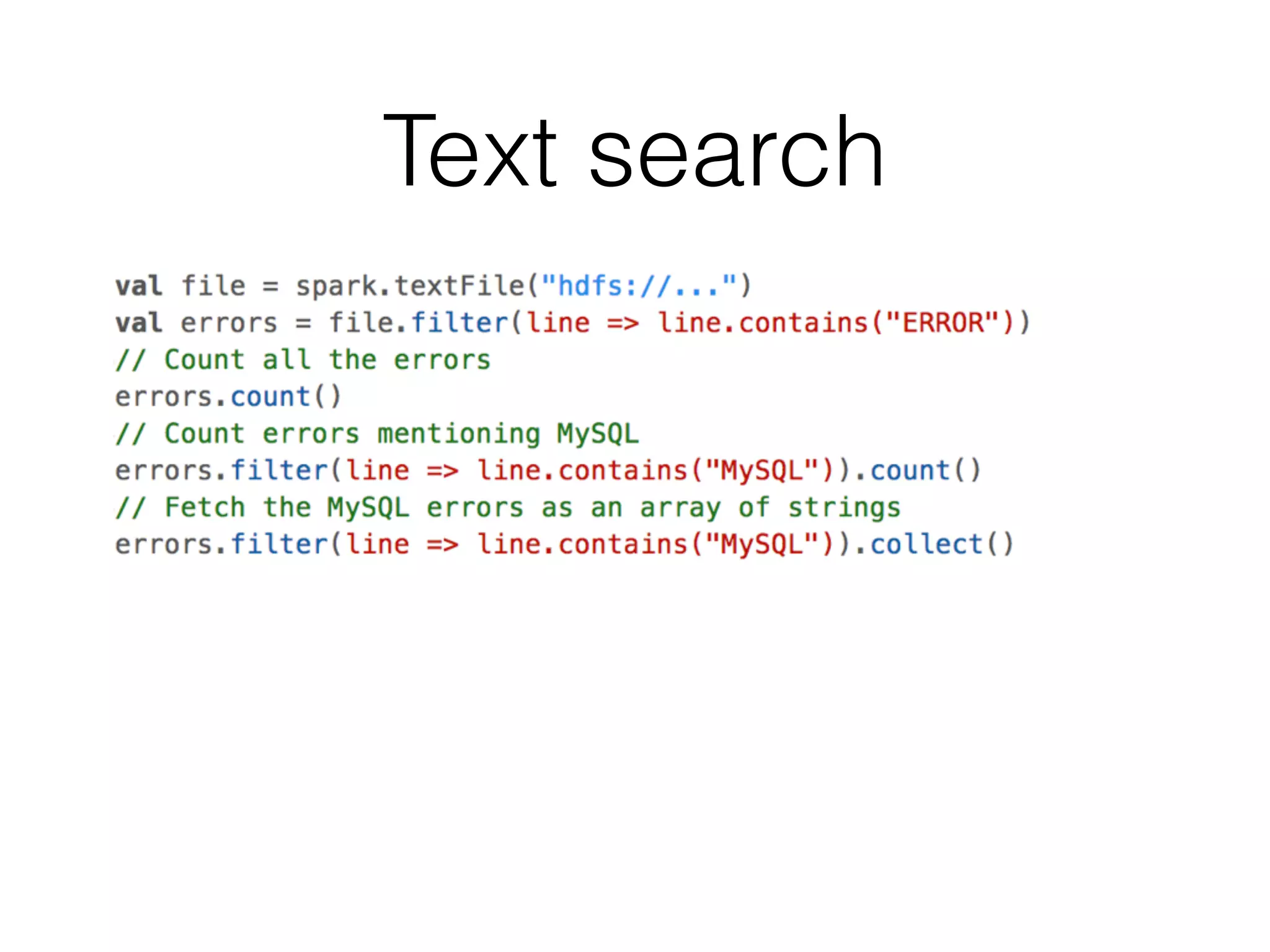 Text search 