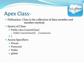 Introduction to apex | PPTX