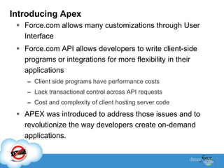 Introduction to apex code | PPTX