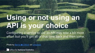 ONS Local and Data Science Community Workshop 1: How to use APIs | PPTX