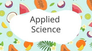 Introduction to Vocational programme Applied Science | PPTX