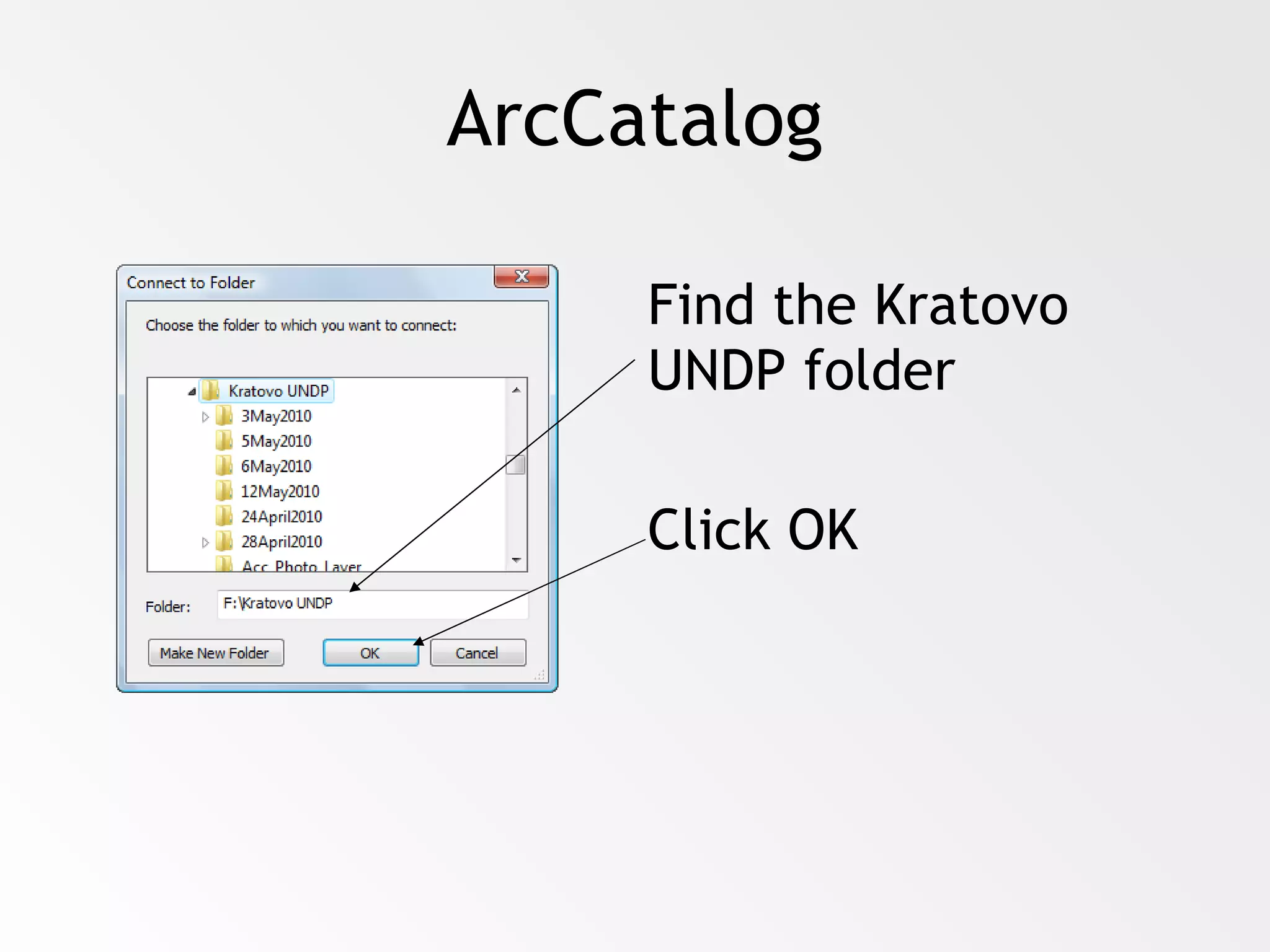 Introduction to ArcCatalog and ArcMap PPT