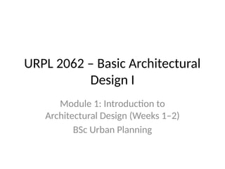 Introduction to Architectural Design.pptx
