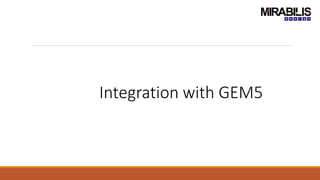 Integration with GEM5
 