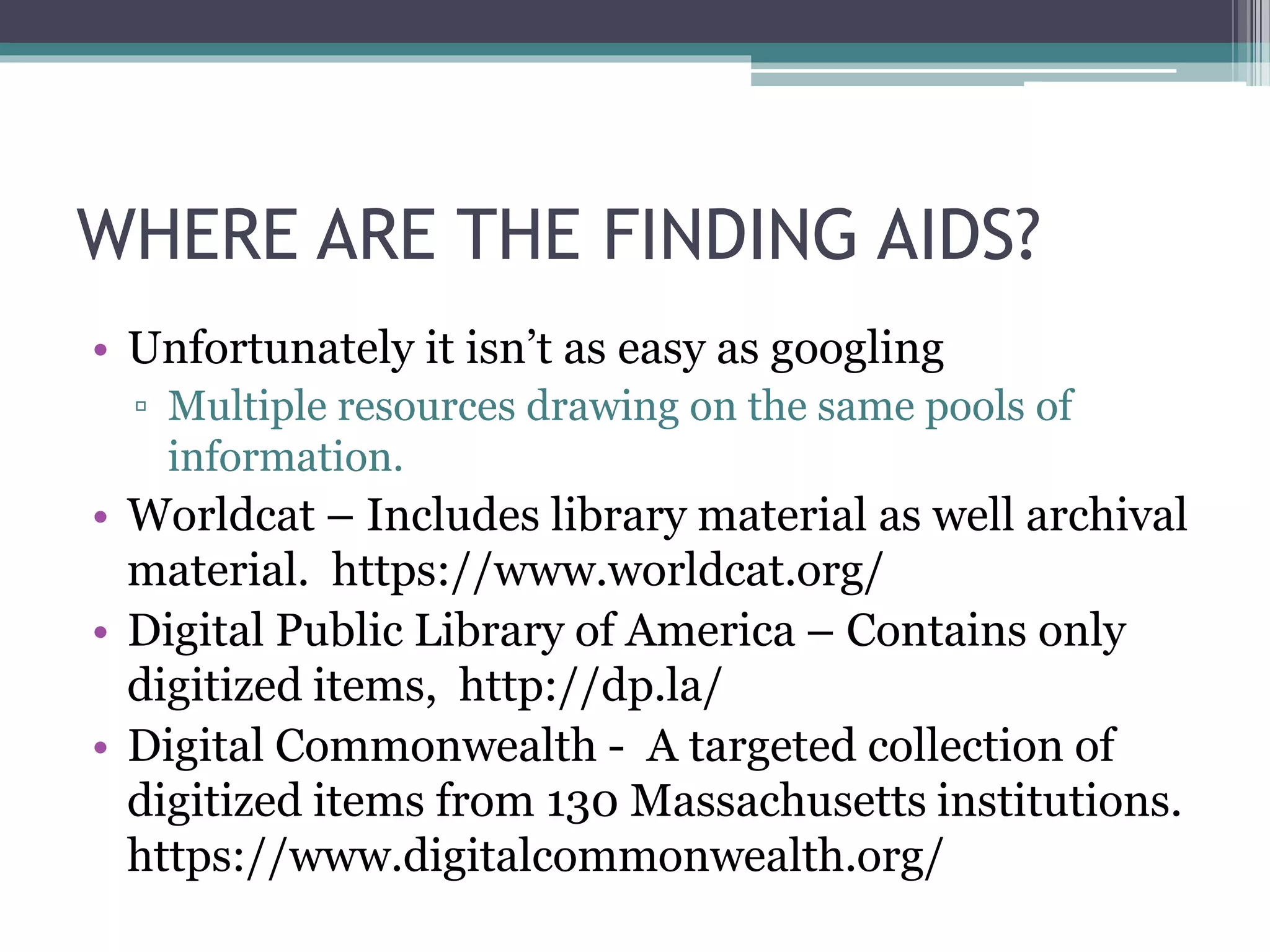 Introduction To Archival Research Pptx Introduction To Archival Research Pptx