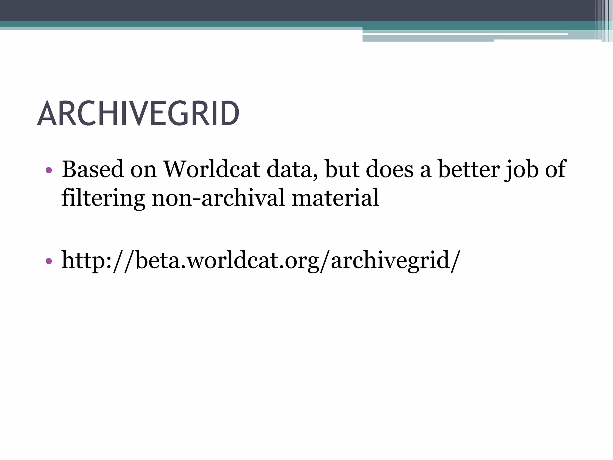Introduction To Archival Research Pptx Introduction To Archival Research Pptx