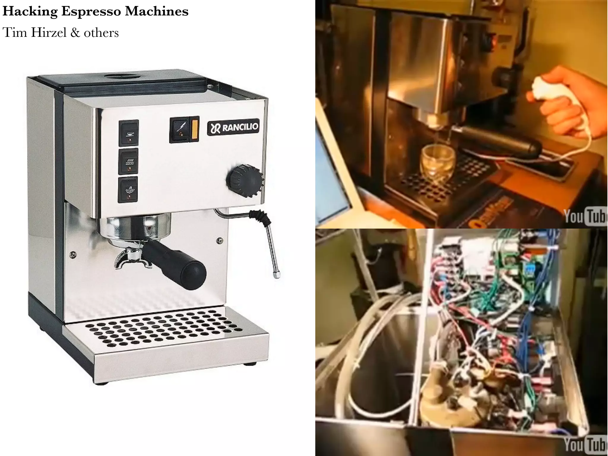 Hacking Espresso Machines Tim Hirzel & others 