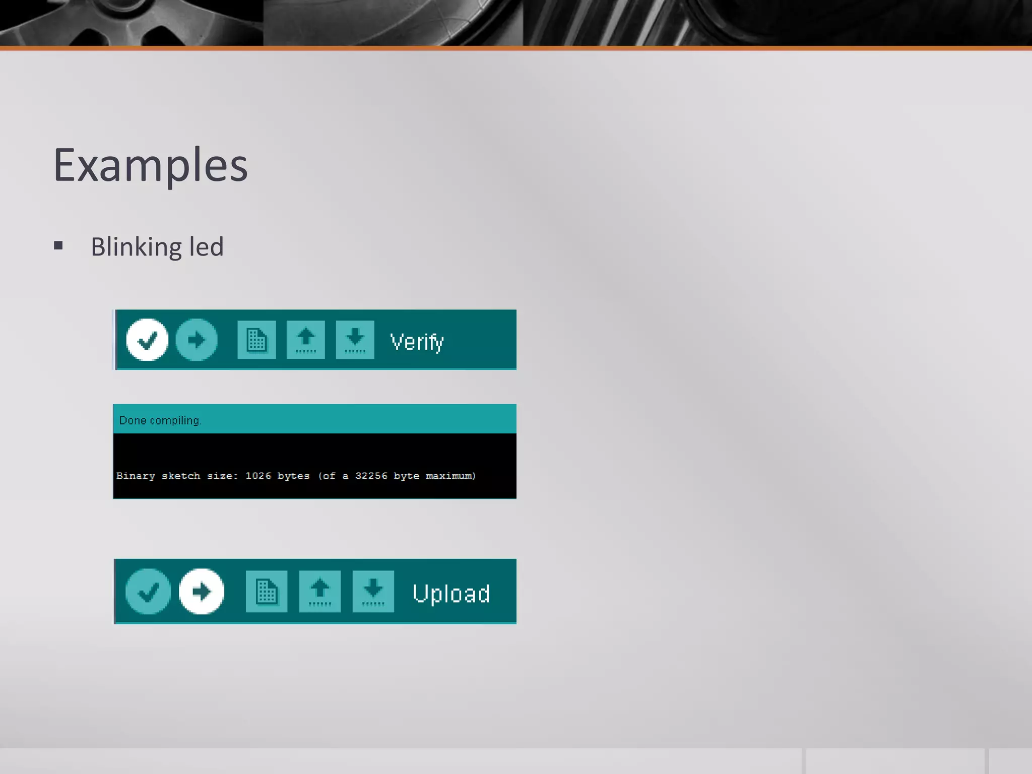 Examples  Blinking led 