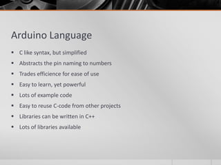 Introduction to arduino | PPT