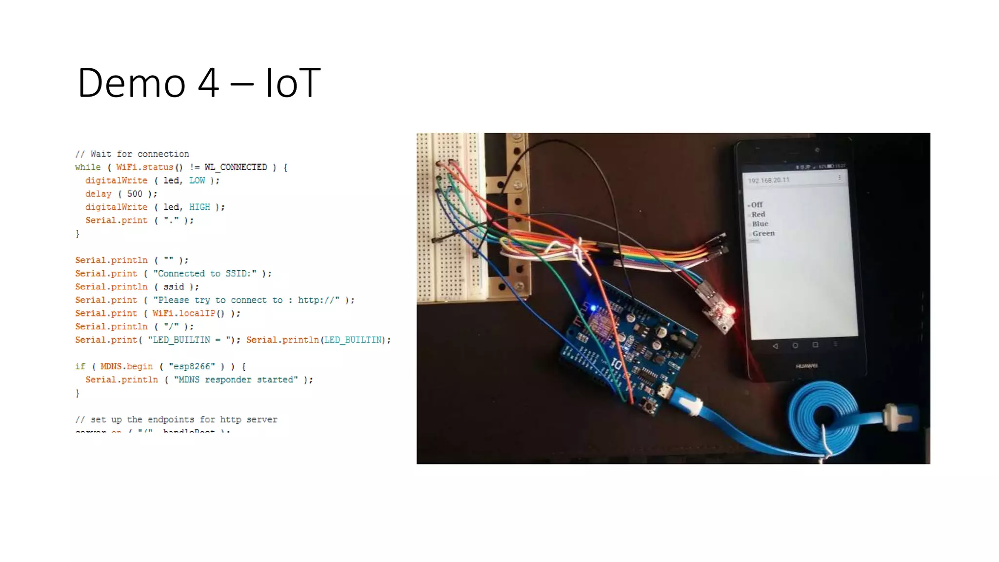 Demo 4 – IoT 