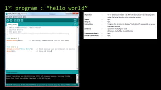 Introduction to arduino | PPT