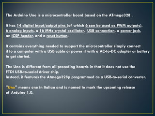Introduction to arduino | PPT