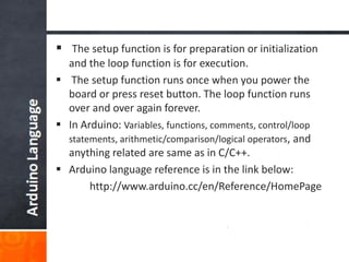 Introduction to arduino | PPT