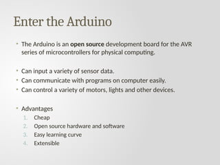 Hands On arduino board tech and programming | PPTX