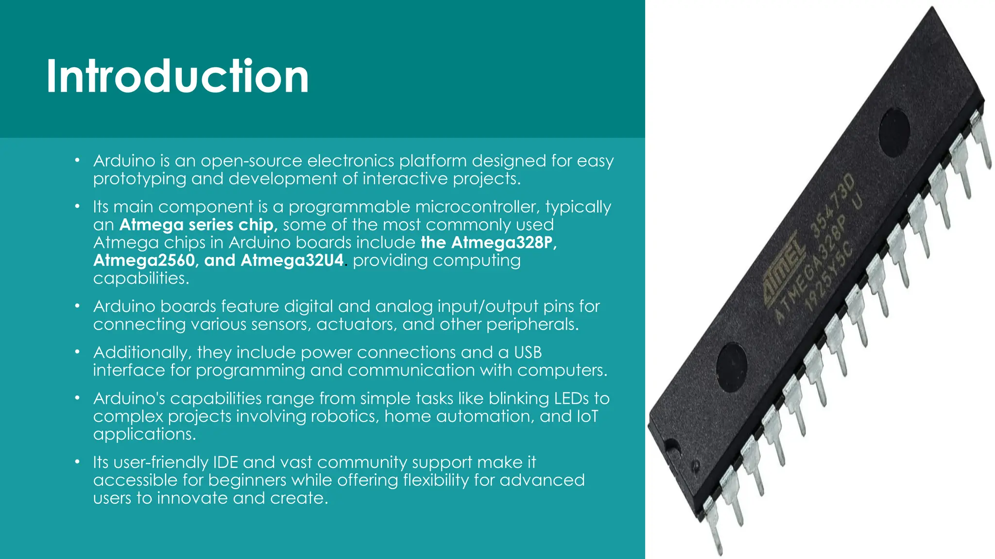 Introduction to Arduino session and basically it depends how you us and ...