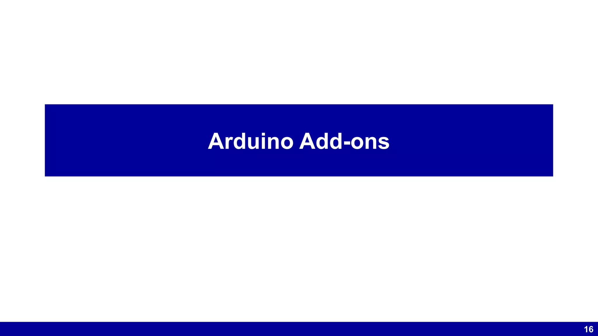 16 Arduino Add-ons 