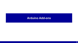16
Arduino Add-ons
 