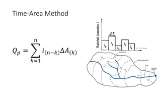 Time Area Method Introduction to arid zone hydrology | PDF
