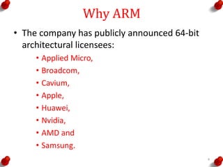 Introduction to arm processor | PPTX