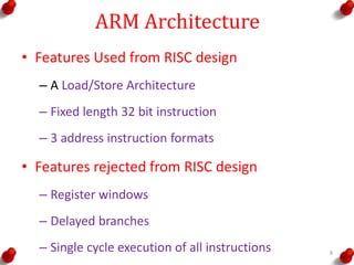 Introduction to arm processor | PPTX