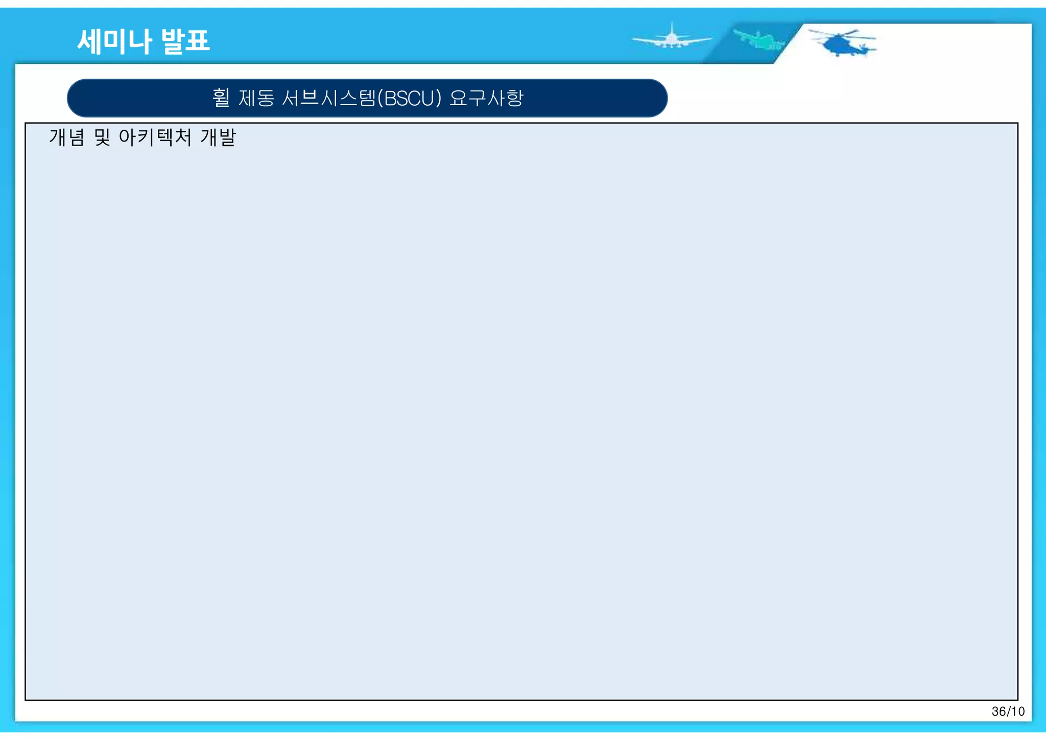 36/10
휠 제동 서브시스템(BSCU) 요구사항
 