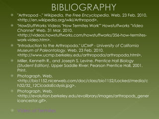 CH 28 Introduction To Arthropods | PPT