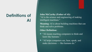 Introduction to Artificial Intelligence (AI).pptx