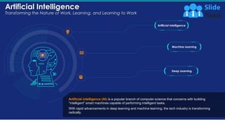 Artificial intelligence (AI) is a popular branch of computer science that concerns with building
“intelligent” smart machi...