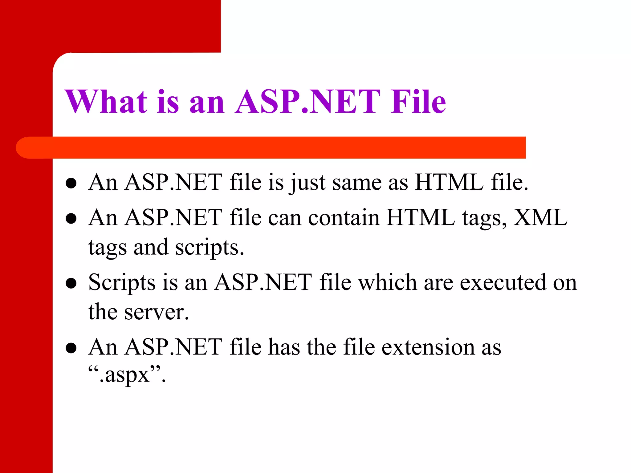 Introduction to asp.net