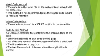 Introduction to asp.net