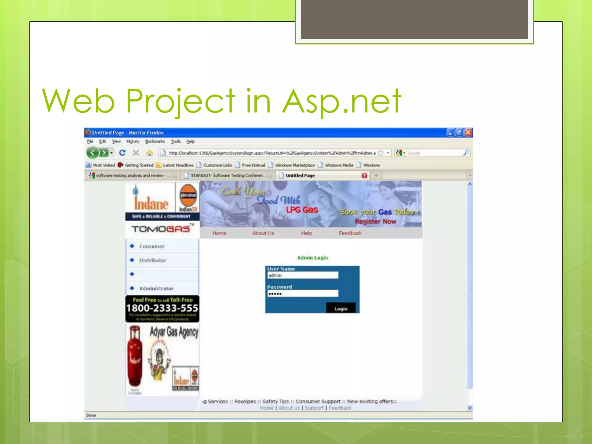 Web Project in Asp.net
 
