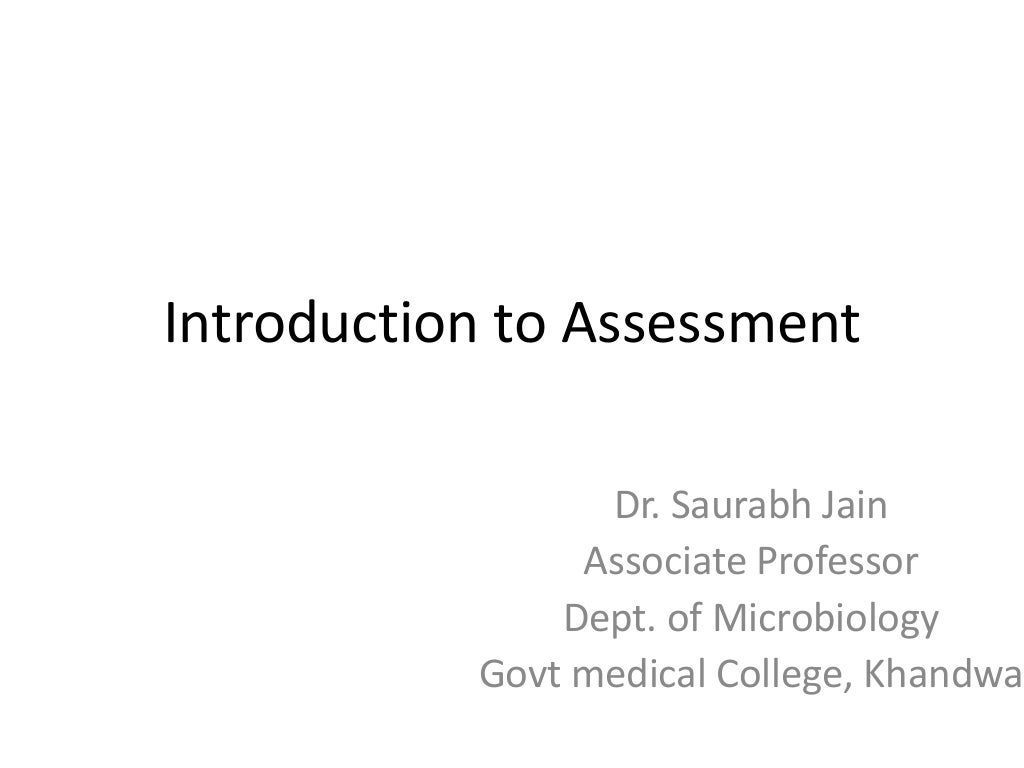 Introduction to assessment in medical education training