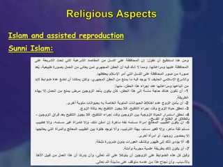 Islam and assisted reproduction
Sunni Islam:
 