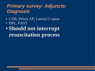 Introduction To ATLS