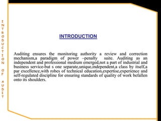 Introduction to auditing | PDF
