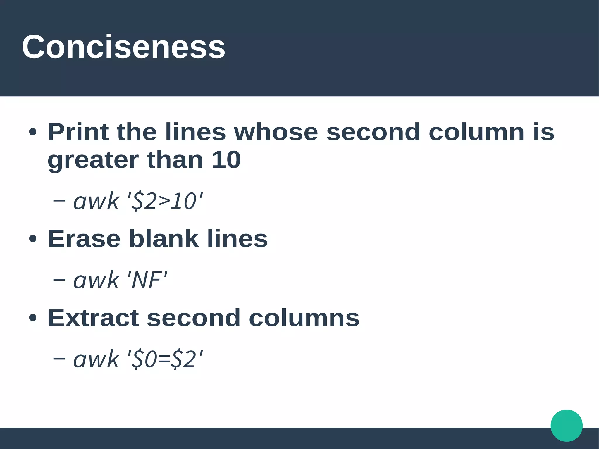 Introduction to AWK | PPT