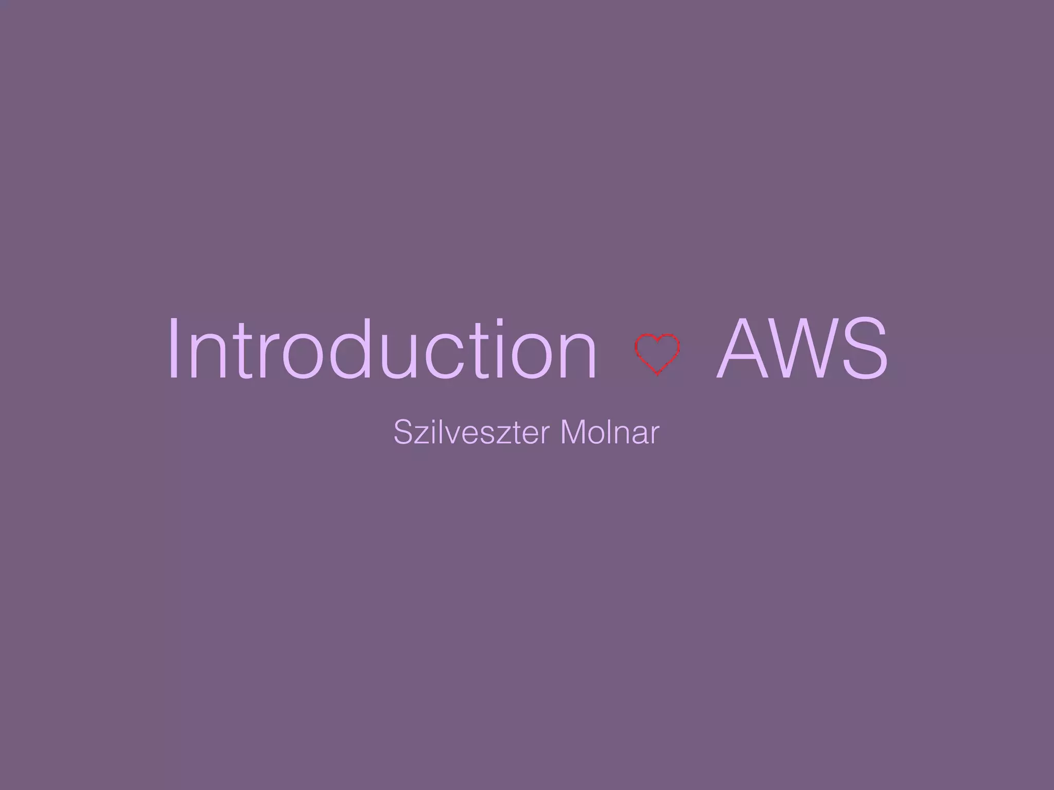 Introduction to AWS | PPT