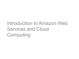 Introduction to AWS and Docker on ECS | PPTX