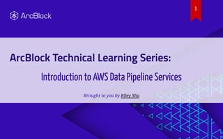 Introduction to aws data pipeline services | PPT