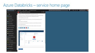 Engage Microsoft experts for a workshop to help identify
high impact scenarios
Sign up for preview at http://databricks.az...