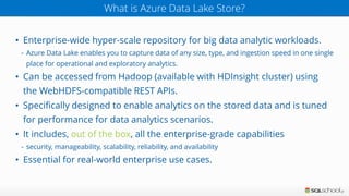Introduction to Azure Data Lake | PDF