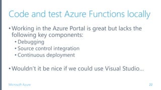Introduction to Azure Functions | PPTX