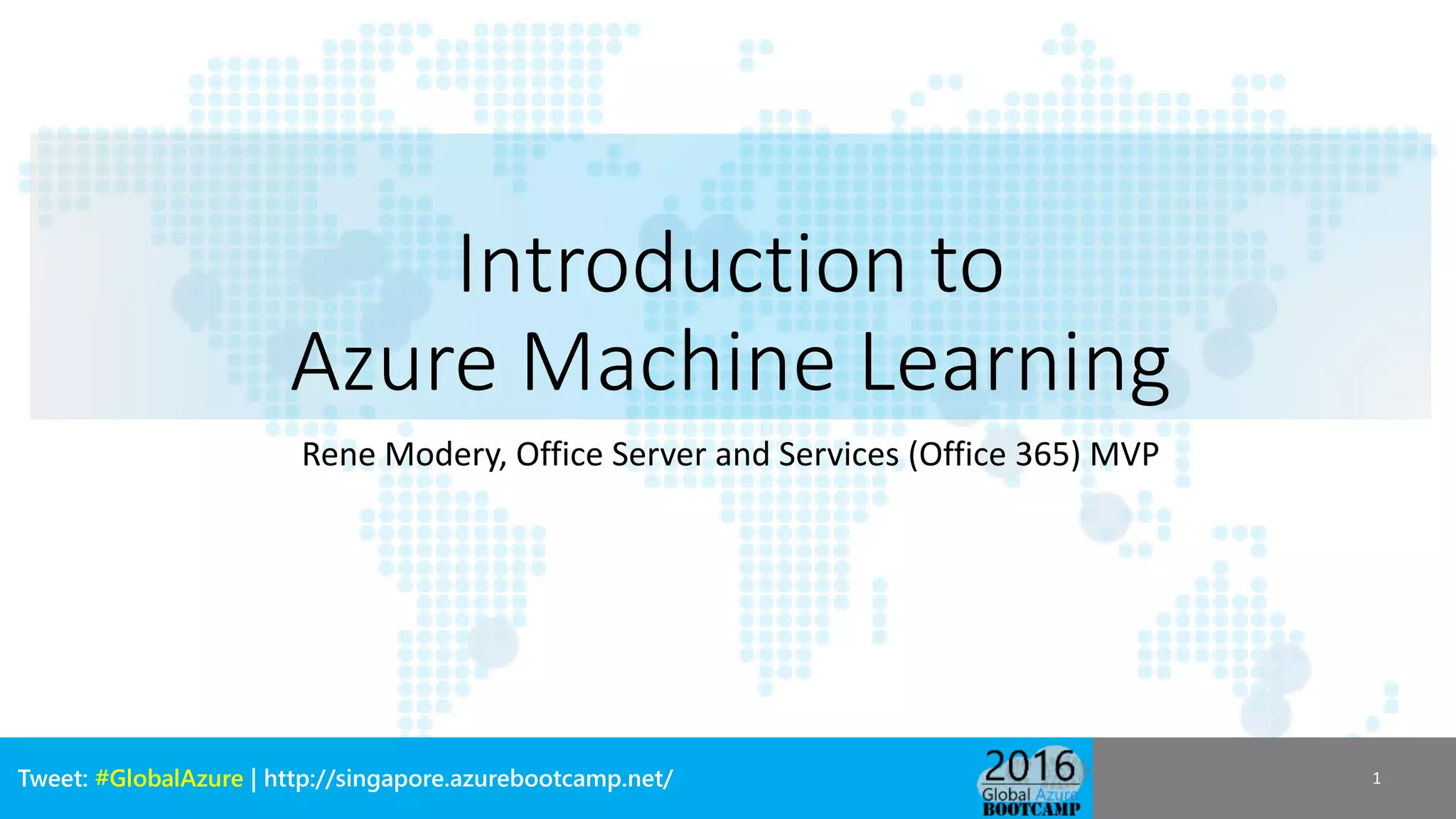 Introduction to Azure Machine Learning | PPTX