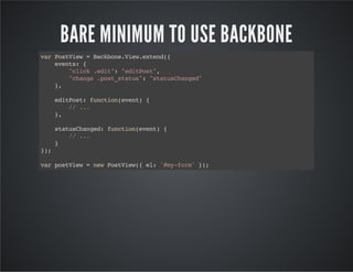 Introduction to backbone presentation | PDF