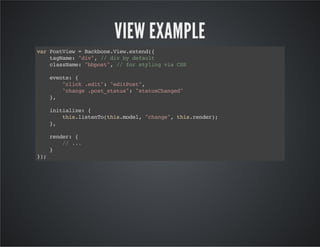 Introduction to backbone presentation | PDF